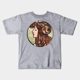 Angelic Art Nouveau Goddess Kids T-Shirt